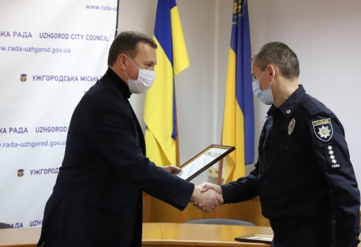 Міський голова Ужгорода привітав поліцію Закарпаття із ювілеєм