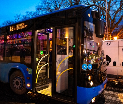 Розклад руху міських автобусних маршрутів в Ужгороді на новорічні свята