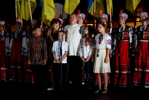 Традиційно світанок Незалежності Ужгород зустрів "Молитвою за Україну"