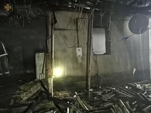 На Виноградівщині у пожежі загинув 35-річний чоловік