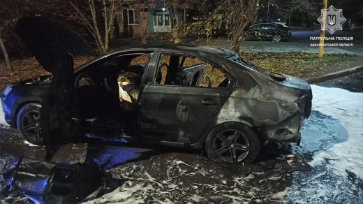В Ужгороді чоловік підпалив автомобіль: всі деталі