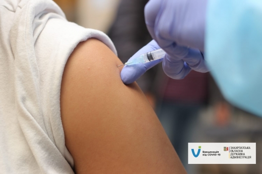 Темпи вакцинації у Закарпатській області зросли майже на 20%