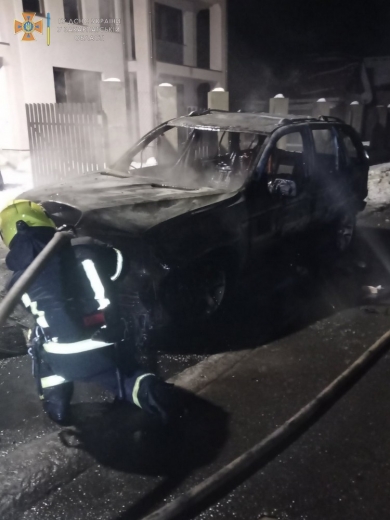 На Тячівщині під час спроби загасити пожежу в авто травмувався його водій