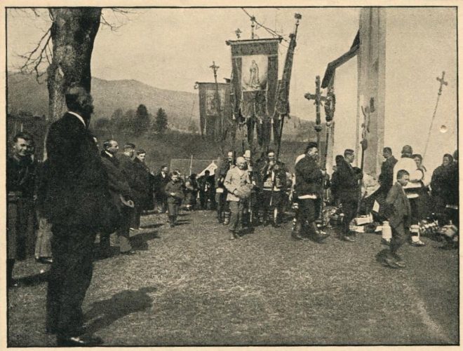 Великдень в Ясінях 1930 ті рр. ХХ ст.