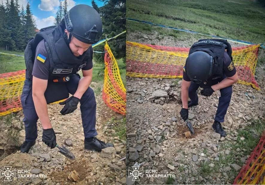 На Закарпатті піротехніки знищили мінометну міну часів Другої світової війни